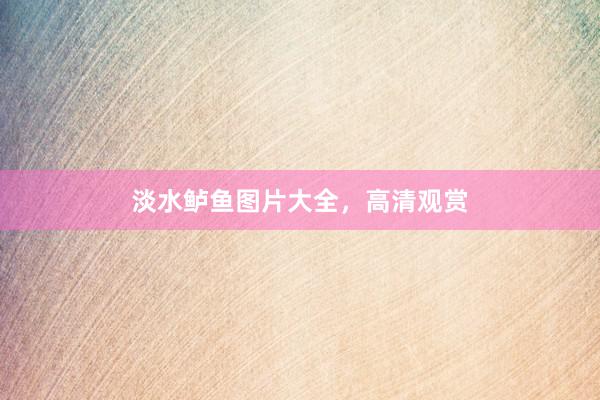 淡水鲈鱼图片大全，高清观赏